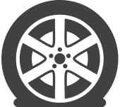 Flat tire icon