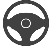 Steering wheel icon