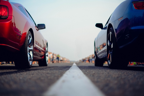 cars about to race