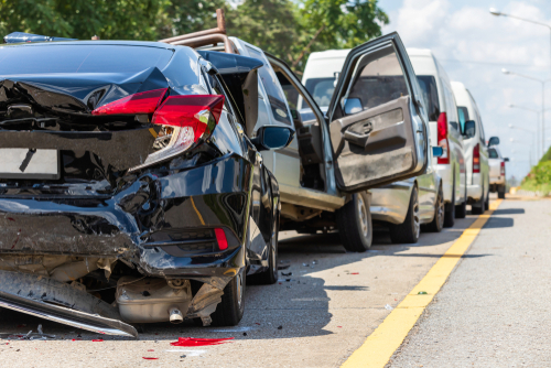 multi vehicle crash