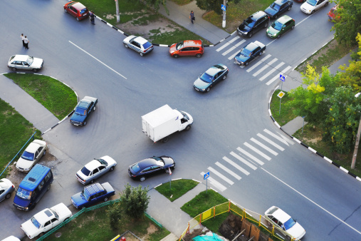 Crossroad traffic