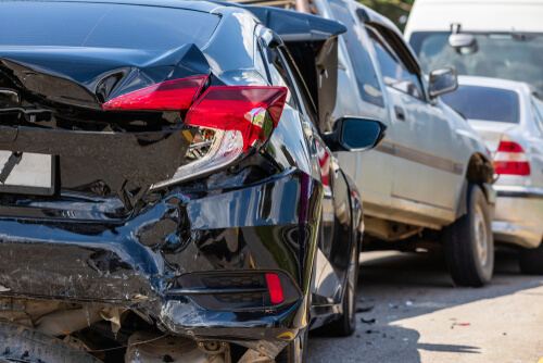 multi vehicle accident