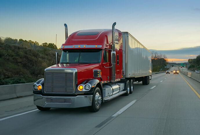 truck on highway