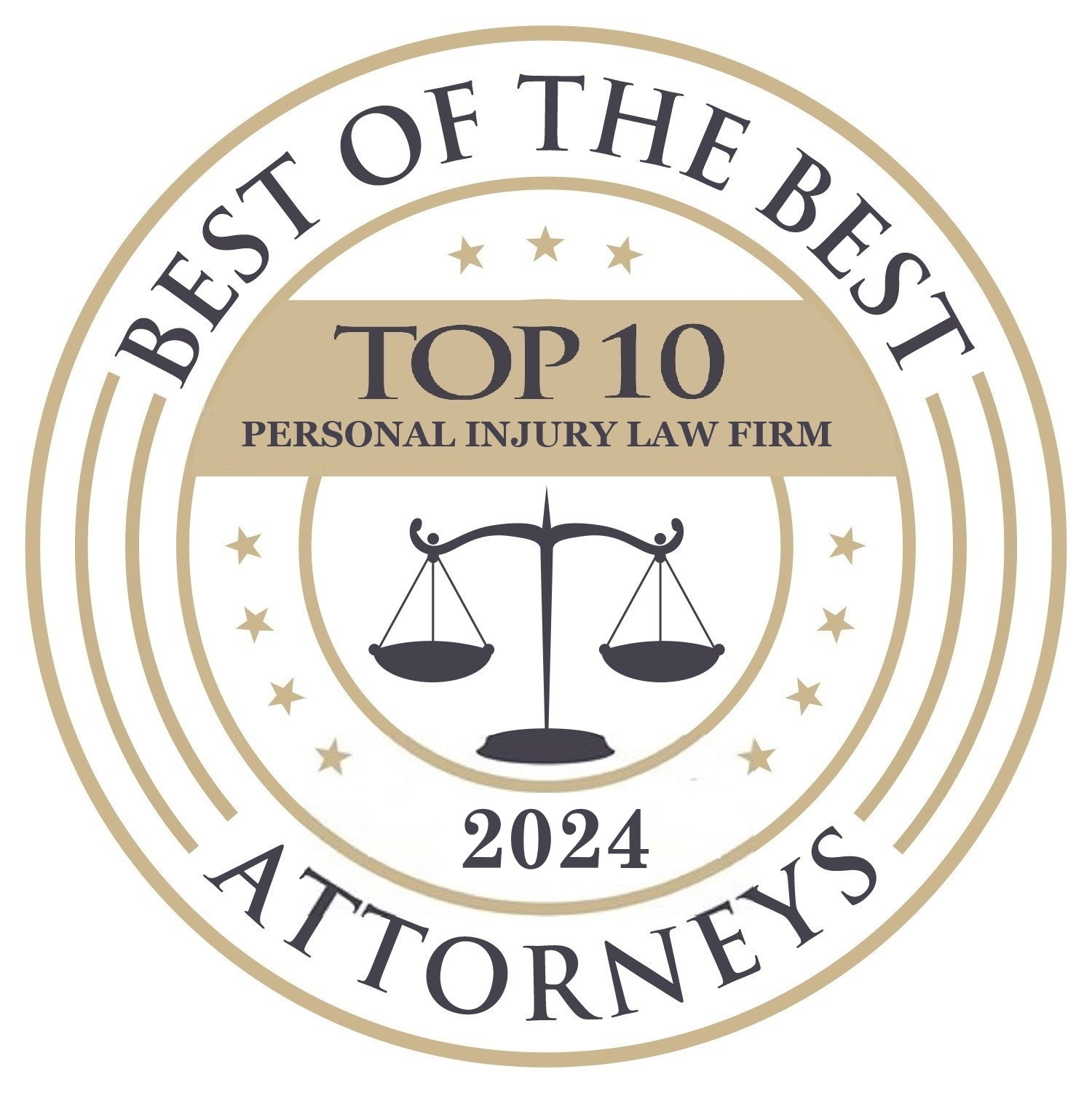 Best of the Best Top 10 Personal Injury Law Firm 2024